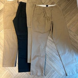 Mens Pants Jeans Shorts Khakis - 7 pairs! JCrew Joes Seven - Size 34